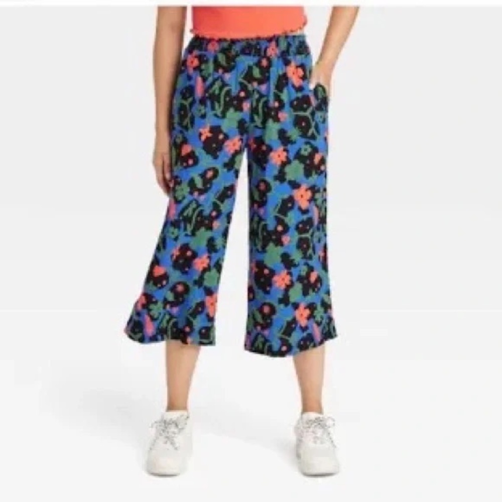 Multicolored Latino heritage month wide leg pant  size XS